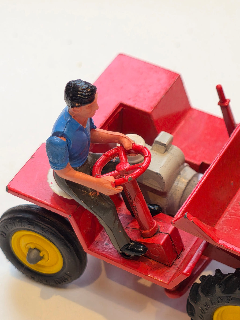 1960s Rare 1:32 Britains 9670 FARM WINGET 22.5 C.W.T. DUMP TIPPER SKIP TRUCK RED