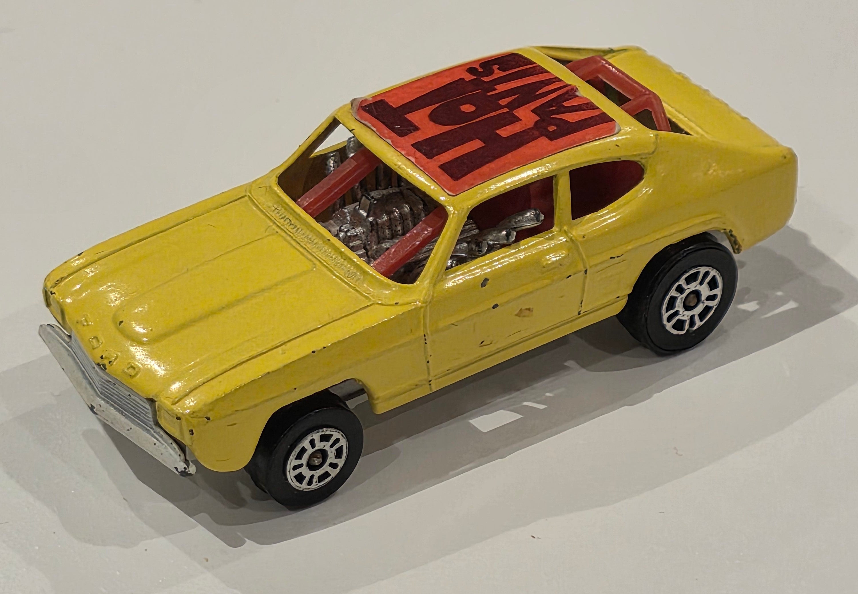 Corgi Juniors Whizzwheels Ford Capri Dragster 'Hot Pants' Yellow