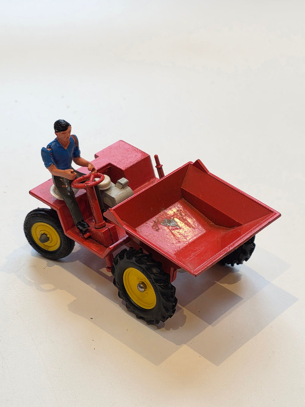 1960s Rare 1:32 Britains 9670 FARM WINGET 22.5 C.W.T. DUMP TIPPER SKIP TRUCK RED