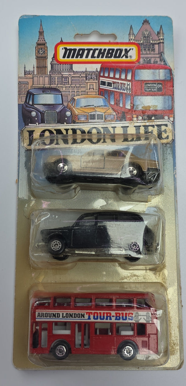 Matchbox gift set London Life 3 vehicles 1980s Original
