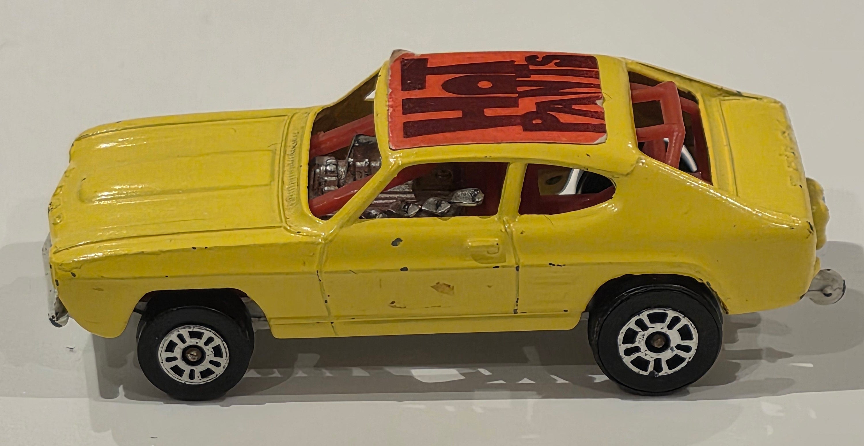 Corgi Juniors Whizzwheels Ford Capri Dragster 'Hot Pants' Yellow