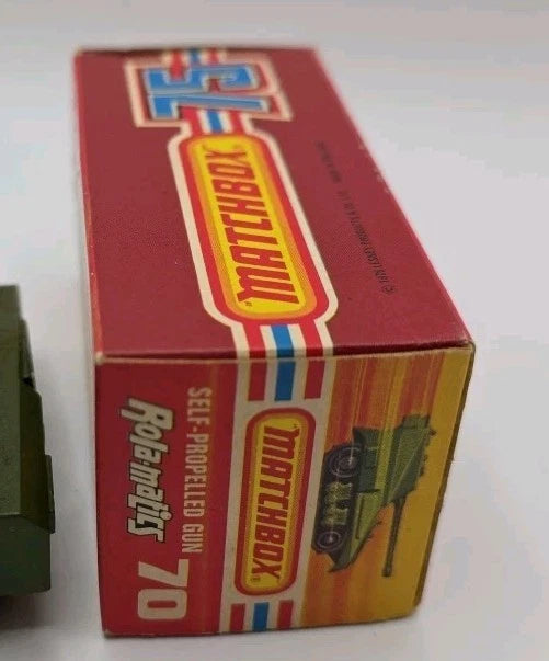 MATCHBOX Rolamatics No 70 S-P Gun Original Box 1976 Original Newr Mint Boxed