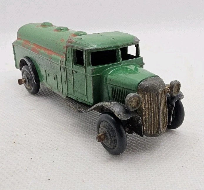 Dinky/Meccano 1950's Petrol Tanker Green Good Playworn Original Condition