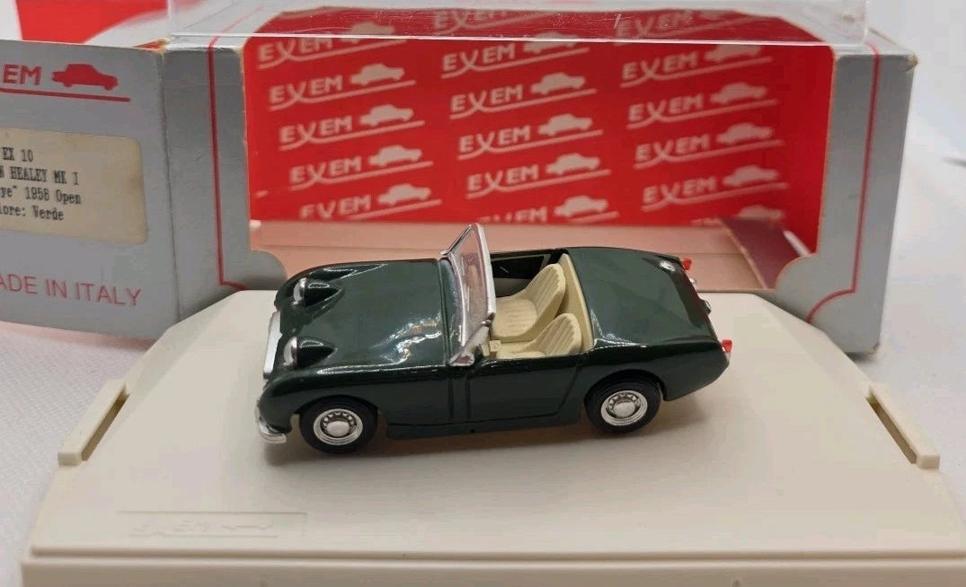 Exem Austin Healy Sprite 'Frogeye' Green 1958 Scale Model 1/43 Made In Italy 90s