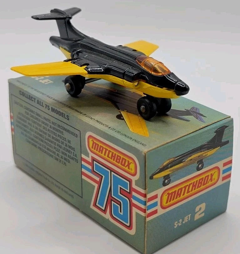 MATCHBOX SUPERFAST No 2 S-2 JET AEROPLANE Mint And Boxed 1980 Original