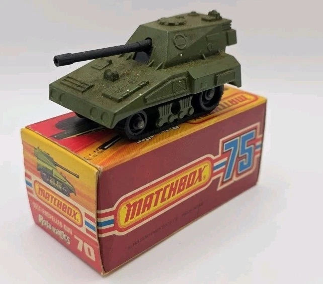 MATCHBOX Rolamatics No 70 S-P Gun Original Box 1976 Original Newr Mint Boxed