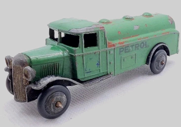 Dinky/Meccano 1950's Petrol Tanker Green Good Playworn Original Condition