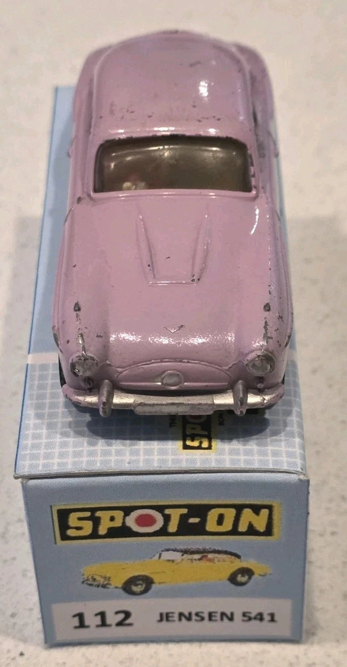 Spot On JENSEN 541 No 112 Vintage Rare Lilac 1:42 Scale model Original 1960
