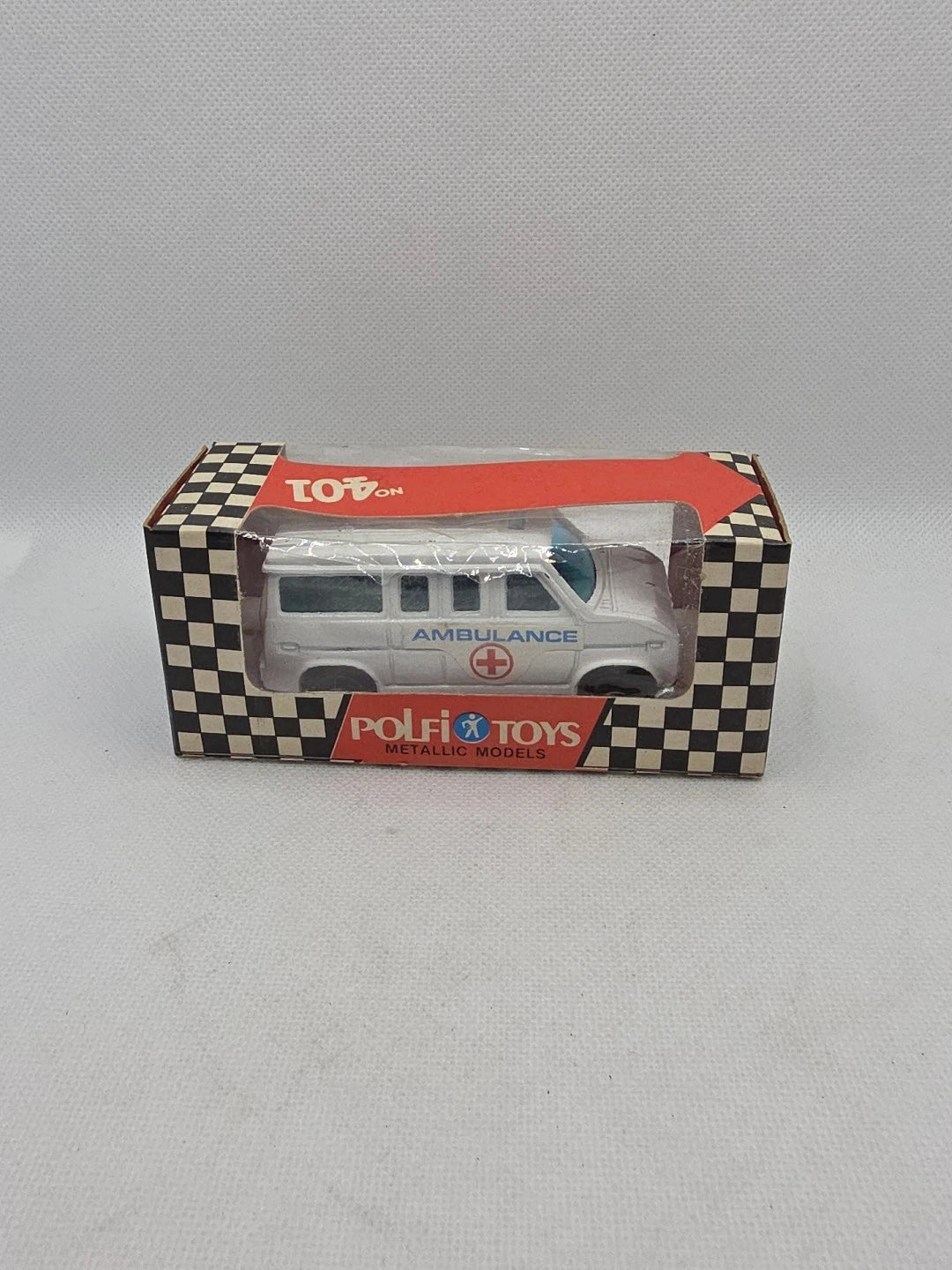 Polfi Toys No 401 Ambulance MIB Made In Greece 1980s Rare