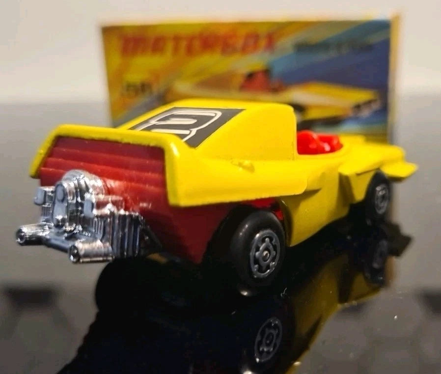 Matchbox Superfast No58 1972 Woosh N Push, MINT IN NEAR MINT BOX Original 1970s